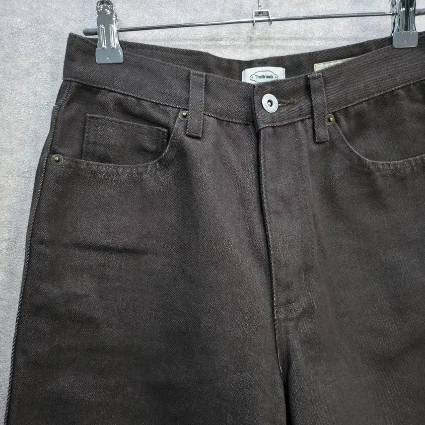 [BUNJANG] The Brunch Dark Brown Denim Pants / 더브런치 다크브라운 데님 팬츠 The Brunch
