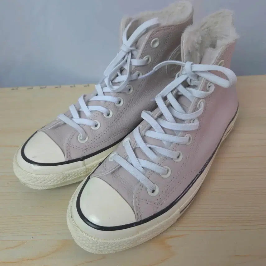 [BUNJANG] Converse Chuck Taylor Leather All Star High Sneakers / 250 컨버스 척테일러 가죽 올스타 하이 스니커즈 운동화