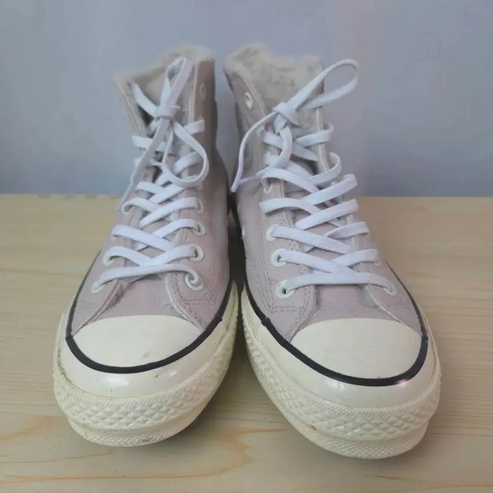 [BUNJANG] Converse Chuck Taylor Leather All Star High Sneakers / 250 컨버스 척테일러 가죽 올스타 하이 스니커즈 운동화