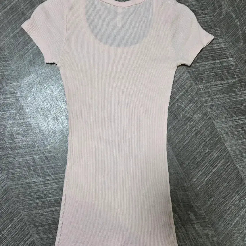 [BUNJANG] Spandex Ribbed T-shirt for Layering / 스판 골지티셔츠 레이어드용