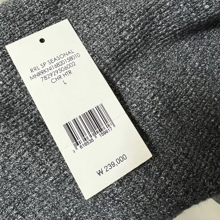 [SOLD OUT] RRL 가먼트 다이 와플 니트 헨리 셔츠 L