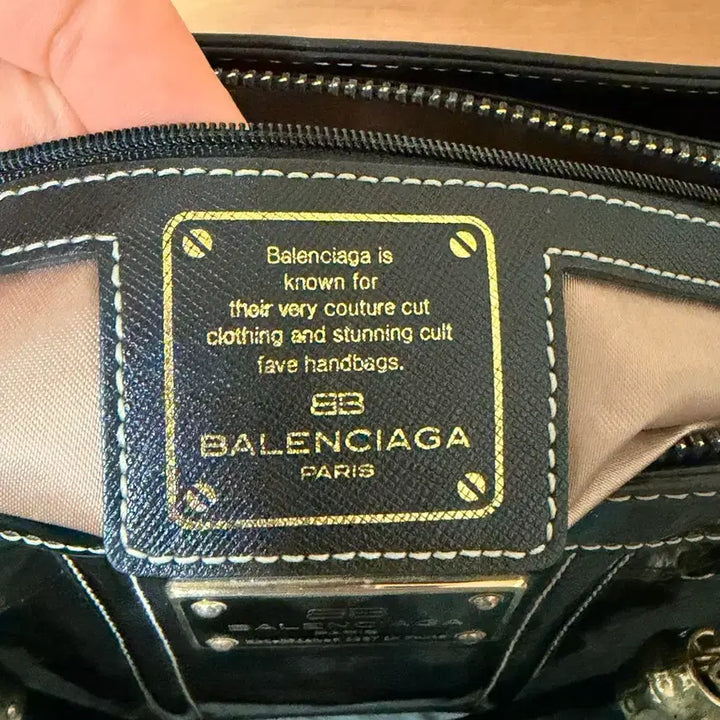 [BUNJANG] Balenciaga Quilted Chain Shoulder Bag / 발렌시아가 블랙 퀼팅 체인 숄더백 빈티지 이스트웨스트백