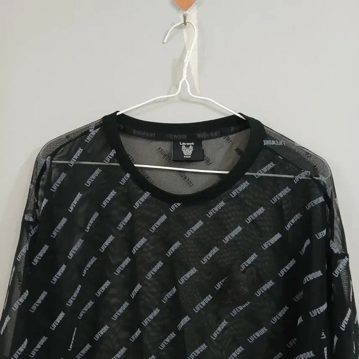 [BUNJANG] Lifework Chevron Mesh String T-Shirt Free Size / 라이프워크 쉐브론 메쉬스트링 티셔츠 정품 free