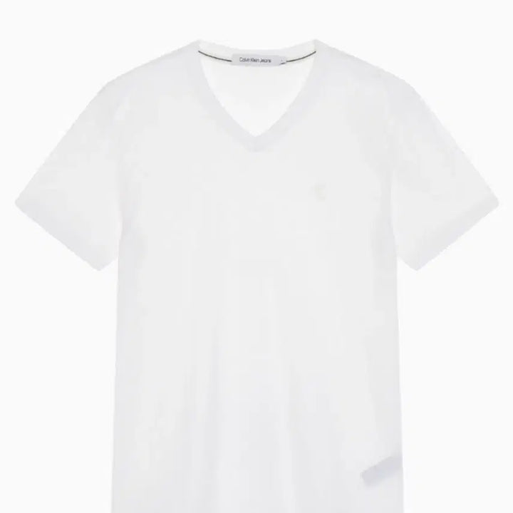[BUNJANG] Calvin Klein V-neck CK Logo T-shirt / (새제품)켈빈클라인진 브이넥 ck로고 반팔티 L사이즈 팔아요