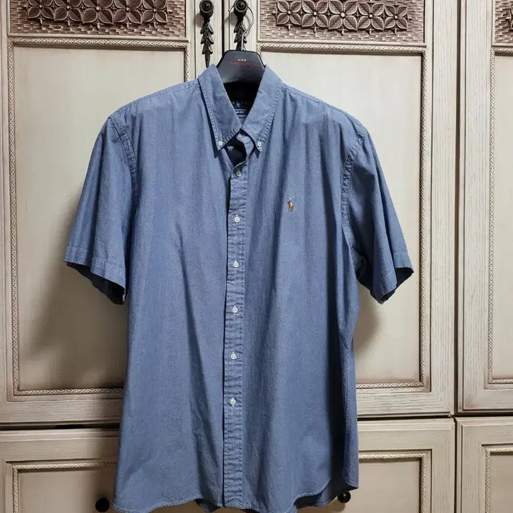 [SOLD OUT] 폴로 랄프로렌 샴브레이 멀티포니 반팔셔츠 남방 xxl 실 클래식xl