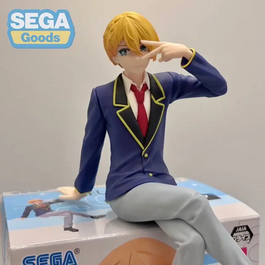 [BUNJANG] Oshi no Ko Aqua Figure Set (Sealed) / [무배] (미개봉)최애의아이 쿠지 아쿠아 세트 + 캔뱃지 +아크릴스탠딩