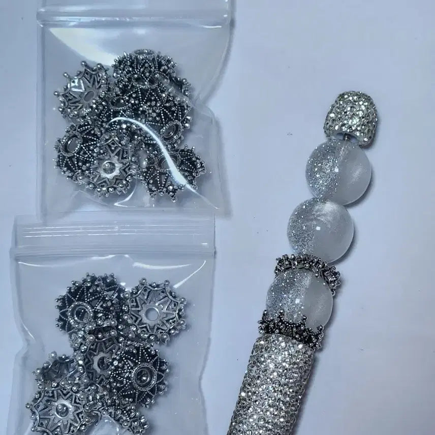 [BUNJANG] DIY Ballpoint Pen Beads Cap &amp; Decoration / DIY 볼펜 비즈캡&amp;볼꾸