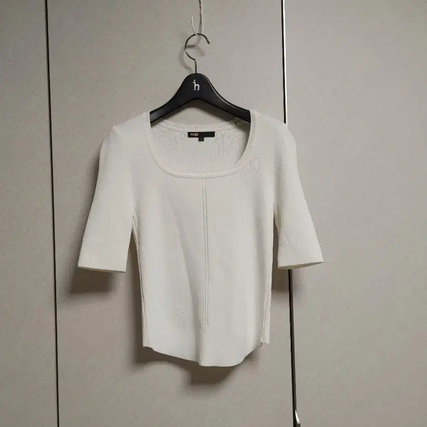 [BUNJANG] Maje Square Neck Summer Knit Top / 마쥬 스퀘어넥 여름니트
