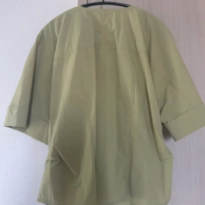 [BUNJANG] On&amp;On Olive Green 5-part Blouse Jacket / 온앤온 5부 블라우스 겸 자켓