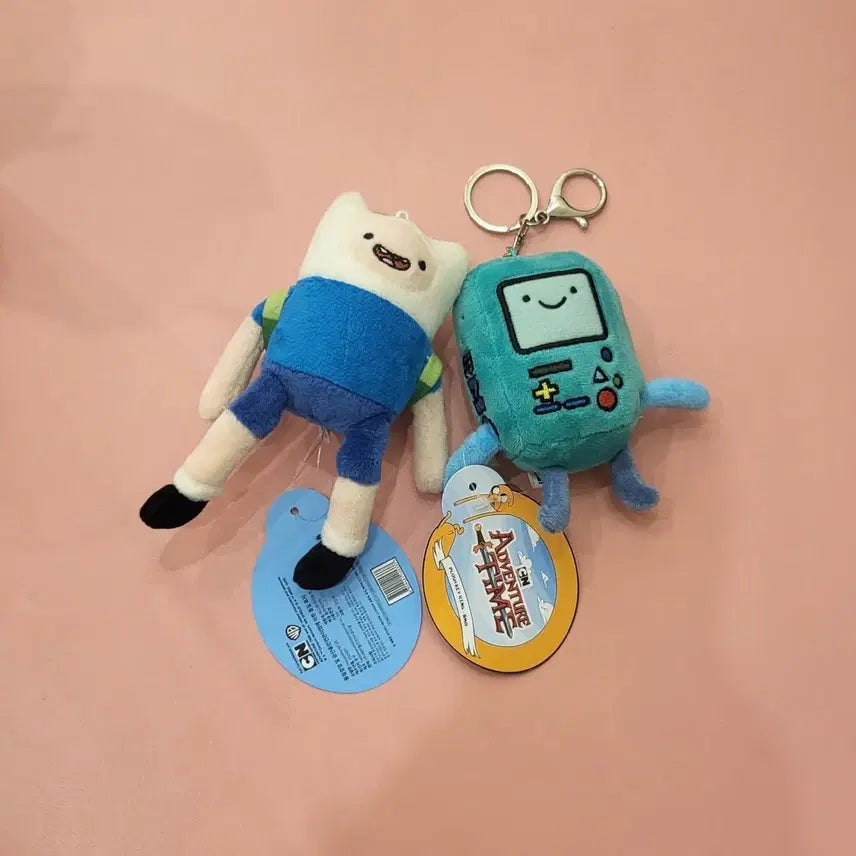 [BUNJANG] Adventure Time Plush Keychain (Finn/BMO) / 어드벤처 타임 인형 키링 (핀/BMO)