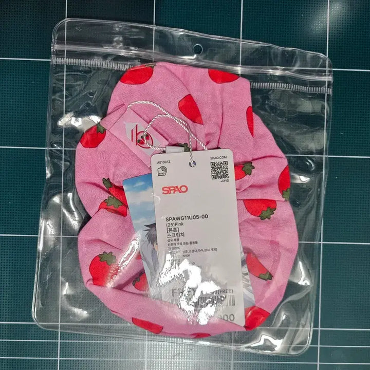[BUNJANG] Eun Soul x SPAO Strawberry Scrunchie / 은혼 스파오 딸기 스크런치 머리끈 미개봉