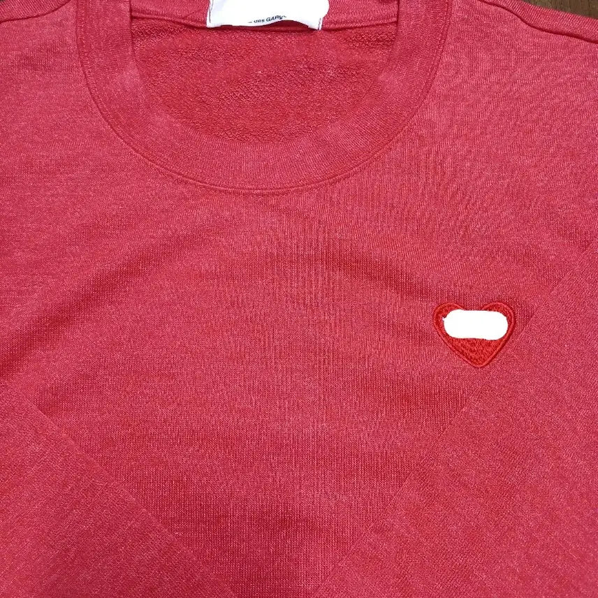 [SOLD OUT] 꼼데 레드 하트 맨투맨 m