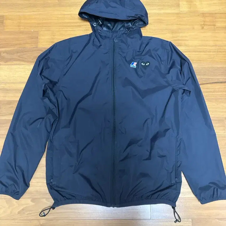 [BUNJANG] Comme des Garçons x K-Way Black Windbreaker M / 꼼데가르송 X 까웨 블랙 바람막이 M