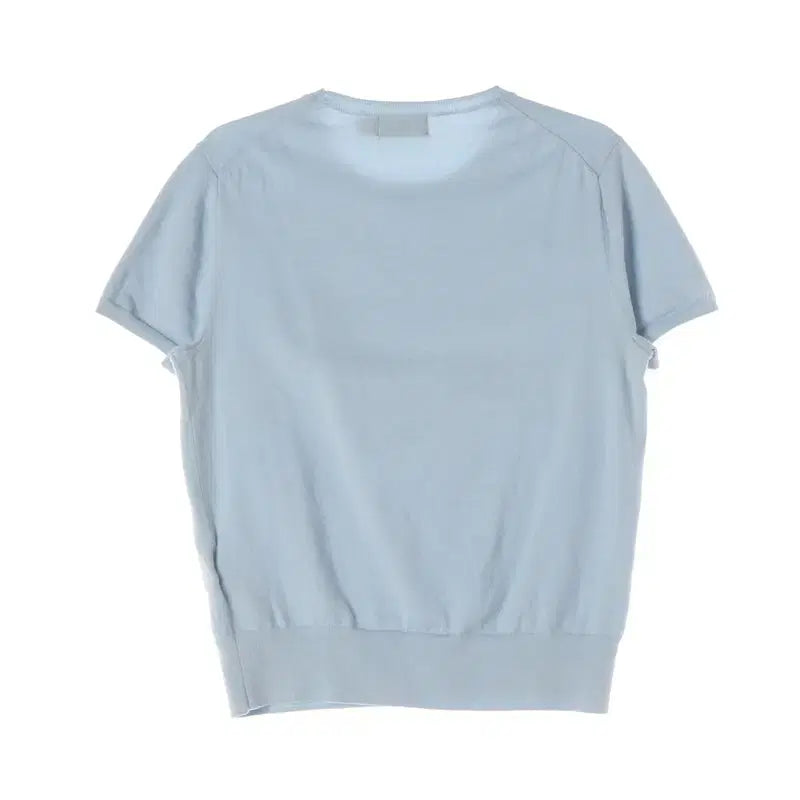 [BUNJANG] Polo Ralph Lauren Light Blue Short Sleeve Knit Top S / 폴로 랄프로렌 라이트블루 반팔 니트 S