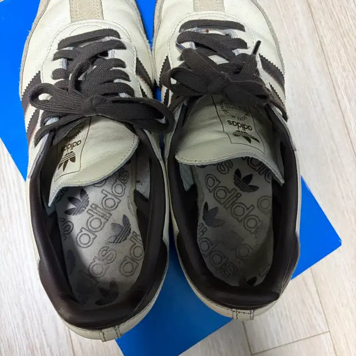 [BUNJANG] Adidas Samba OG Cream White Dark Brown Sneakers / 아디다스 삼바 OG 크림 화이트 다크 브라운 260