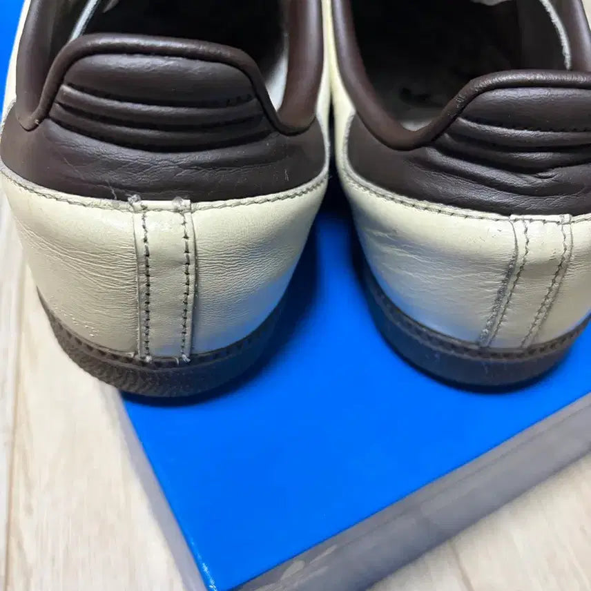 [BUNJANG] Adidas Samba OG Cream White Dark Brown Sneakers / 아디다스 삼바 OG 크림 화이트 다크 브라운 260