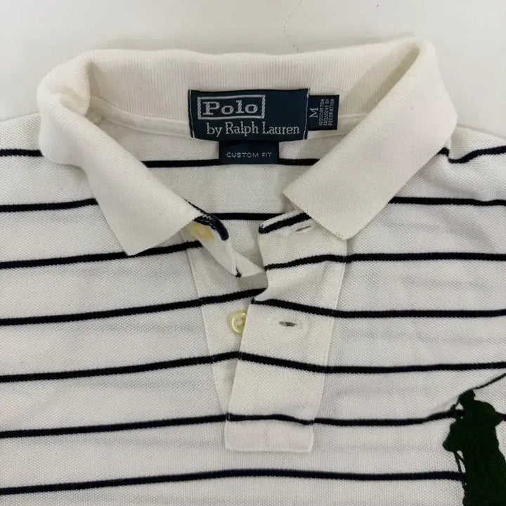 [BUNJANG] Big Pony Stripe Polo T-shirt / 빅포니 스트라이프 카라티