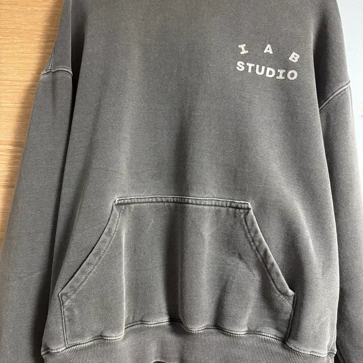 [BUNJANG] IAB Studio Pigment Hoodie Black M / 아이앱 스튜디오 피그먼트 후드 블랙 M