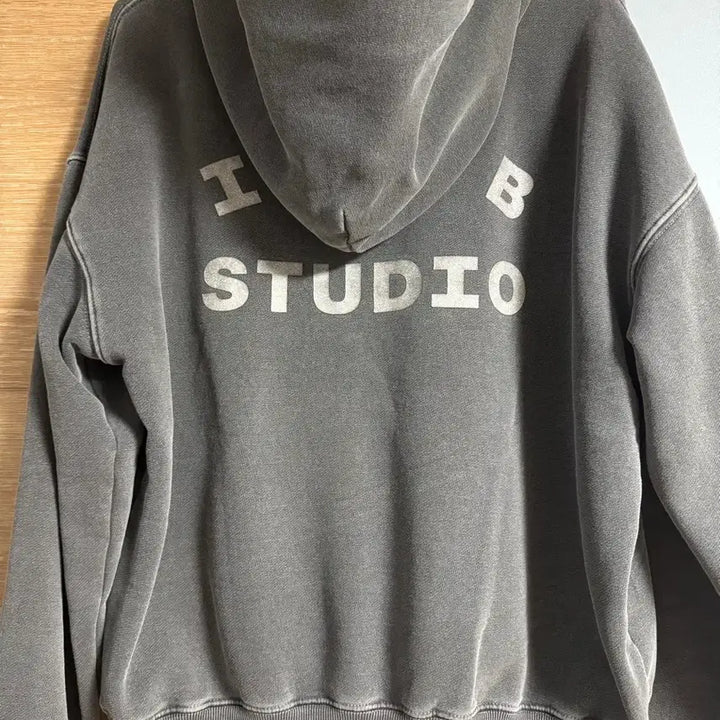 [BUNJANG] IAB Studio Pigment Hoodie Black M / 아이앱 스튜디오 피그먼트 후드 블랙 M