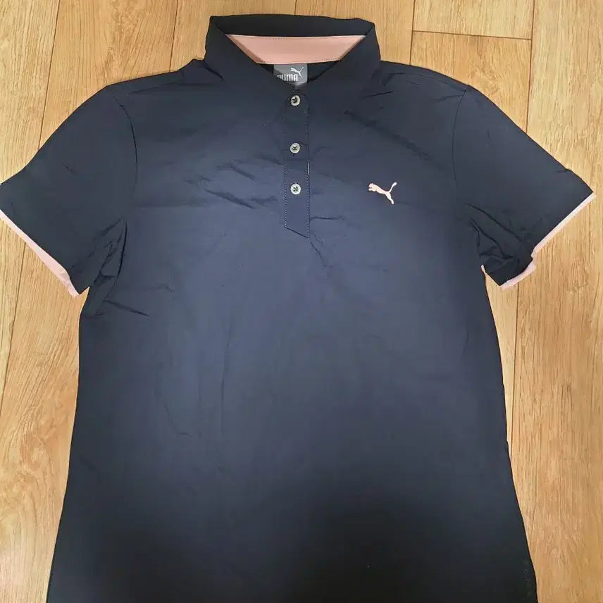 [BUNJANG] Puma Golf Short Sleeve Polo Shirts (Black/Navy, M) - Set of 2 / 푸마 골프 반팔 카라티 블랙/네이비 M95