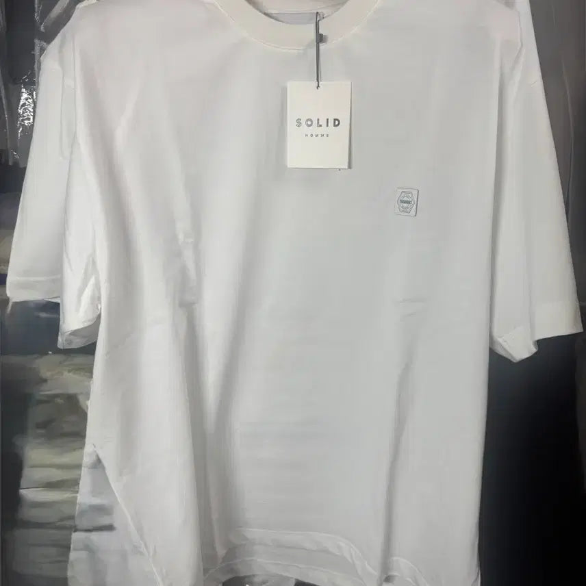 [BUNJANG] Solid Homme Butterfly T-Shirt White Size 48 / 솔리드옴므 버터플라이 반팔 새상품 48사이즈