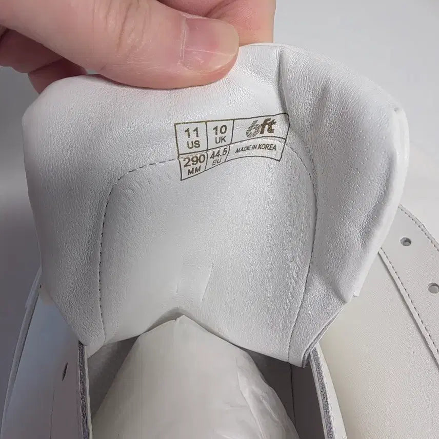 [BUNJANG] Sixfit Real Leather White Sneakers Size 290 / 식스핏 리얼레더 화이트 스니커즈 290