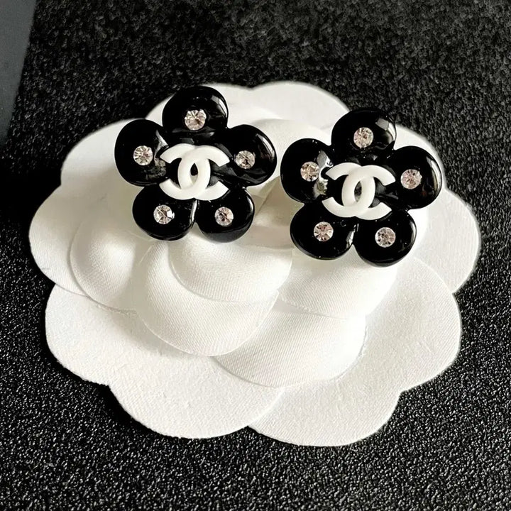 [BUNJANG] Chanel Flower Cubic Earrings / 샤넬 귀걸이