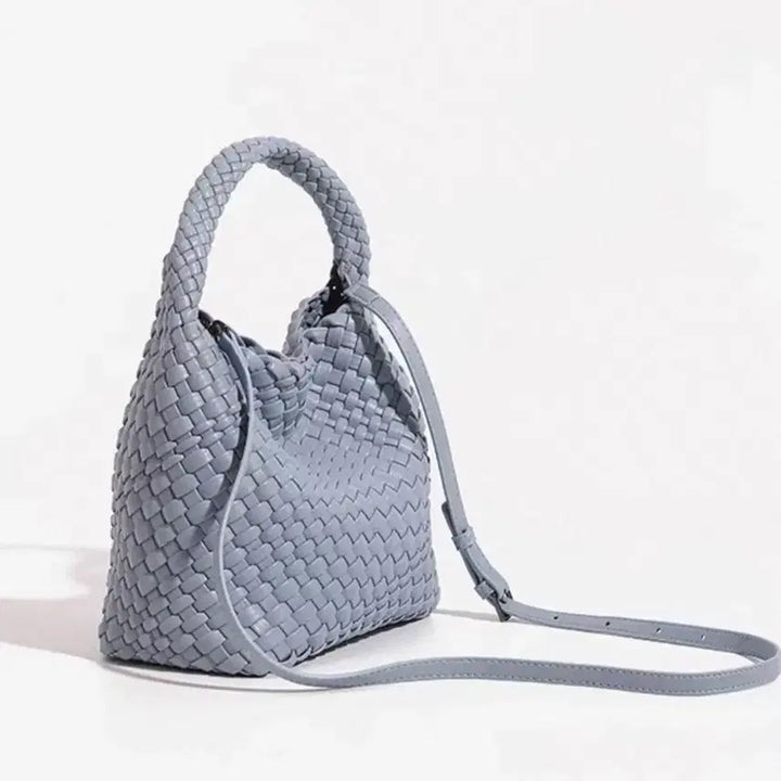 [BUNJANG] Natural Cowhide Bottega Style Weaving Tote Bag / 천연소가죽 보테가스타일 위빙 토트백 숄더백겸용