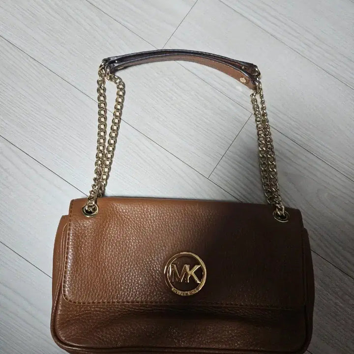 [BUNJANG] Michael Kors Brown Chain Shoulder Bag / 마이클코어스 브라운 체인 숄더백