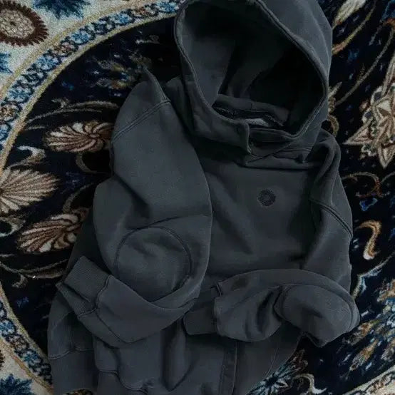 [BUNJANG] 999 Humanity Charcoal Washed Hoodie / 999휴머니티 후드 m