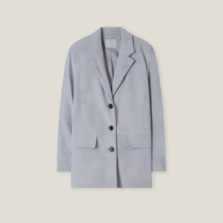[BUNJANG] Roem Tailored Suede Jacket RMJKG12R21 Light Blue L Size / 로엠 테일러드 스웨이드 자켓 RMJKG12R21 라이트블루 L사이즈