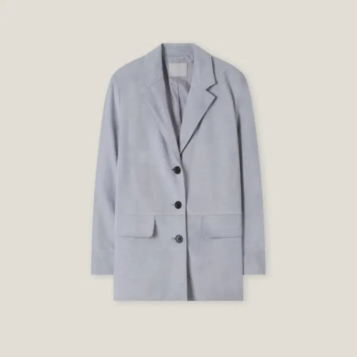 [BUNJANG] Roem Tailored Suede Jacket RMJKG12R21 Light Blue L Size / 로엠 테일러드 스웨이드 자켓 RMJKG12R21 라이트블루 L사이즈