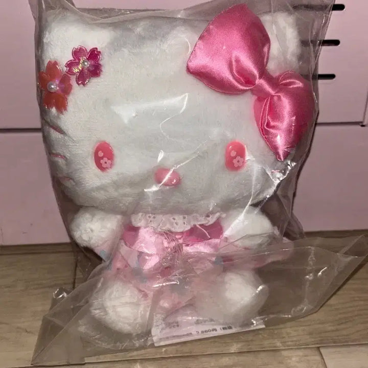 [BUNJANG] Sanrio Sakura Kitty Plush Doll / 사쿠라 키티 인형 산리오 정품