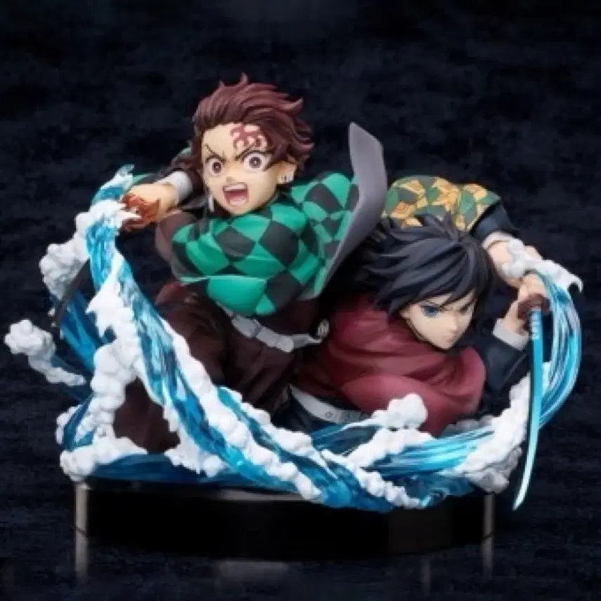 [BUNJANG] Aniplex Demon Slayer Tanjiro Giyu Bust Figure / 급처) 애니플렉스 귀멸의칼날 A상 탄지로 기유 흉상 피규어