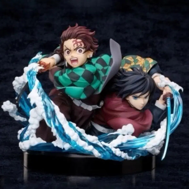 [BUNJANG] Aniplex Demon Slayer Tanjiro Giyu Bust Figure / 급처) 애니플렉스 귀멸의칼날 A상 탄지로 기유 흉상 피규어