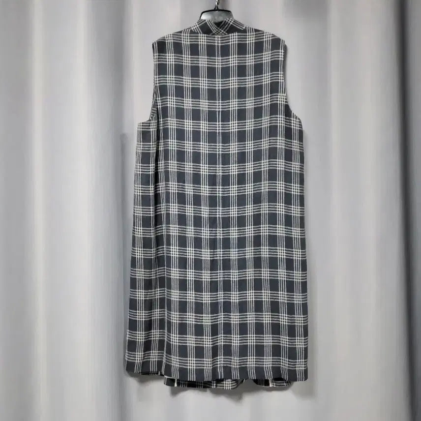 [BUNJANG] LBL 100% Linen Vest / LBL 체크 린넨100 조끼