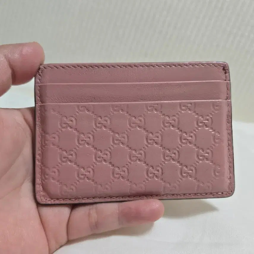 [BUNJANG] Gucci GG Microguccissima Cardholder Pink / 무배) 구찌 GG 마이크로시마 카드지갑 핑크