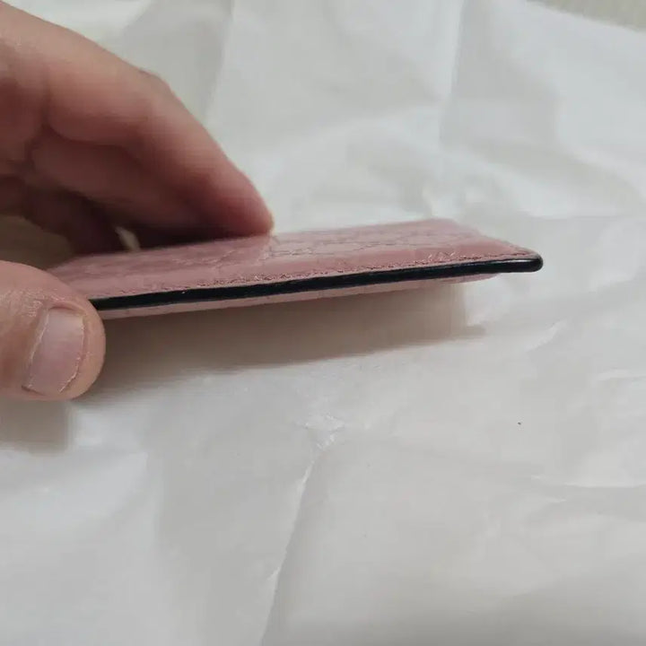 [BUNJANG] Gucci GG Microguccissima Cardholder Pink / 무배) 구찌 GG 마이크로시마 카드지갑 핑크