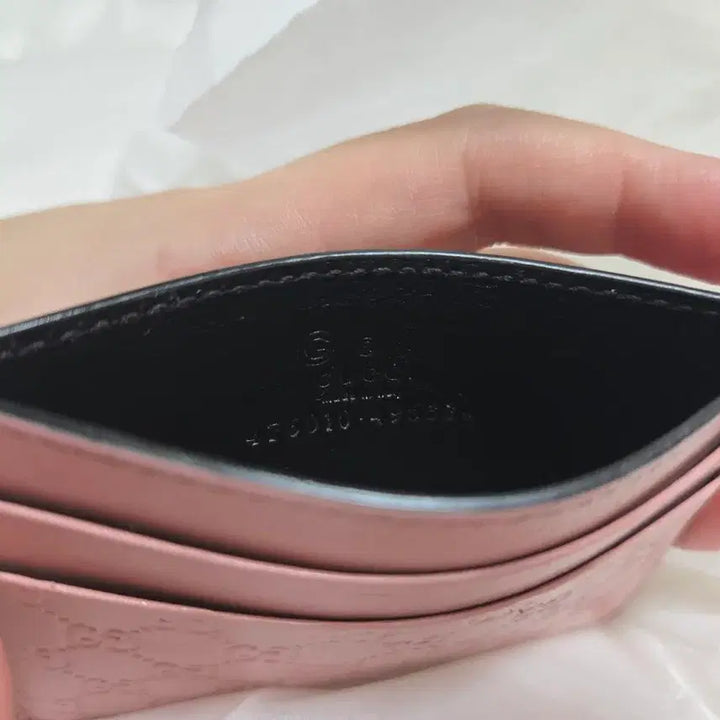 [BUNJANG] Gucci GG Microguccissima Cardholder Pink / 무배) 구찌 GG 마이크로시마 카드지갑 핑크