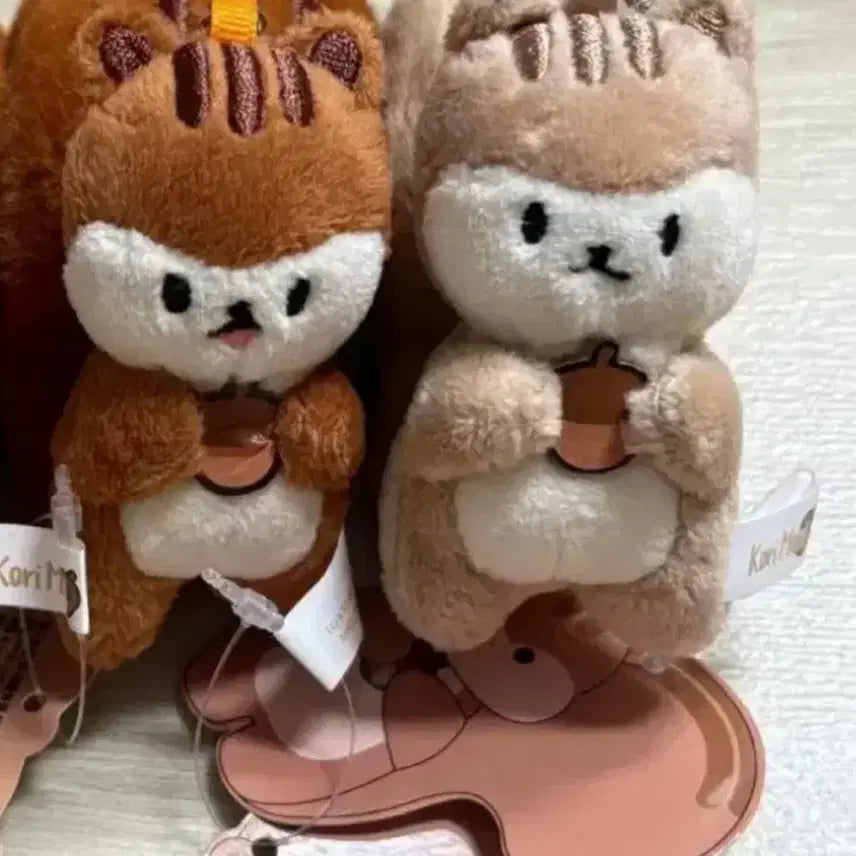[BUNJANG] Kori Mori Squirrel Doll Keychain Set / 코리모리 다람쥐 인형 키링 세트 새상품