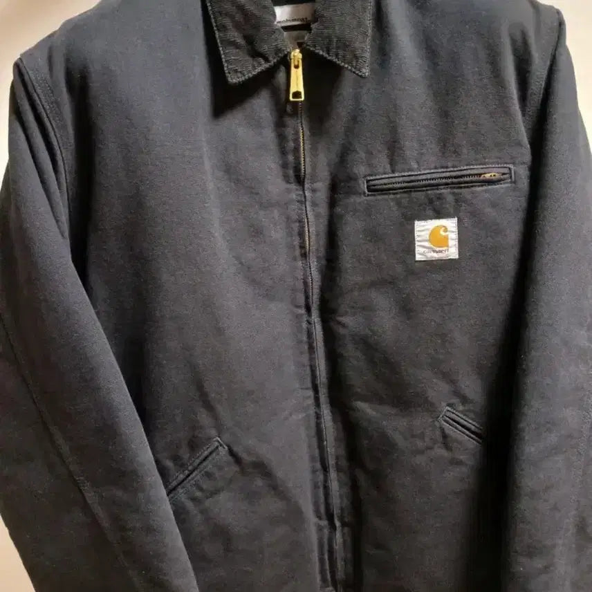 [BUNJANG] Carhartt WIP Organic Dearborn Canvas OG Detroit Jacket Black / (L) 칼하트 wip 오가닉 디어본 캔버스 og 디트로이트 자켓 블랙