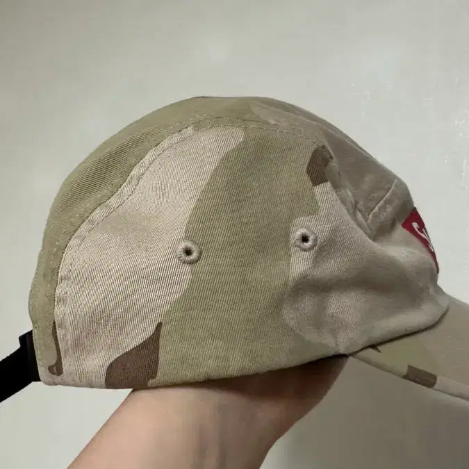 [BUNJANG] Supreme Washed Chino Twill Camp Cap Desert Camo / 슈프림 워시드 치노 트윌 캠프캡 데저트 카모