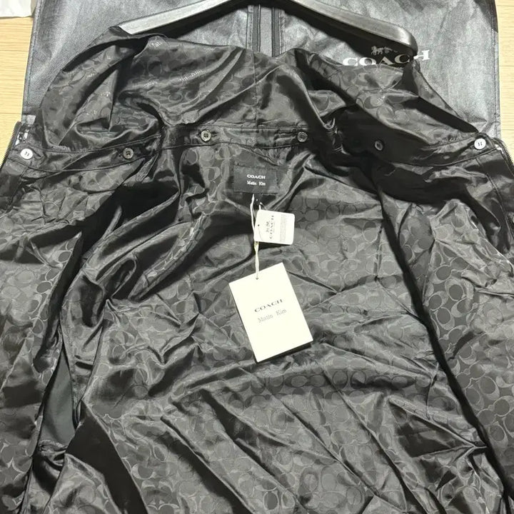 [BUNJANG] Coach Matin Kim Coated Hooded Jumper / 코치 마뗑킴 코팅 후드 점퍼 블랙