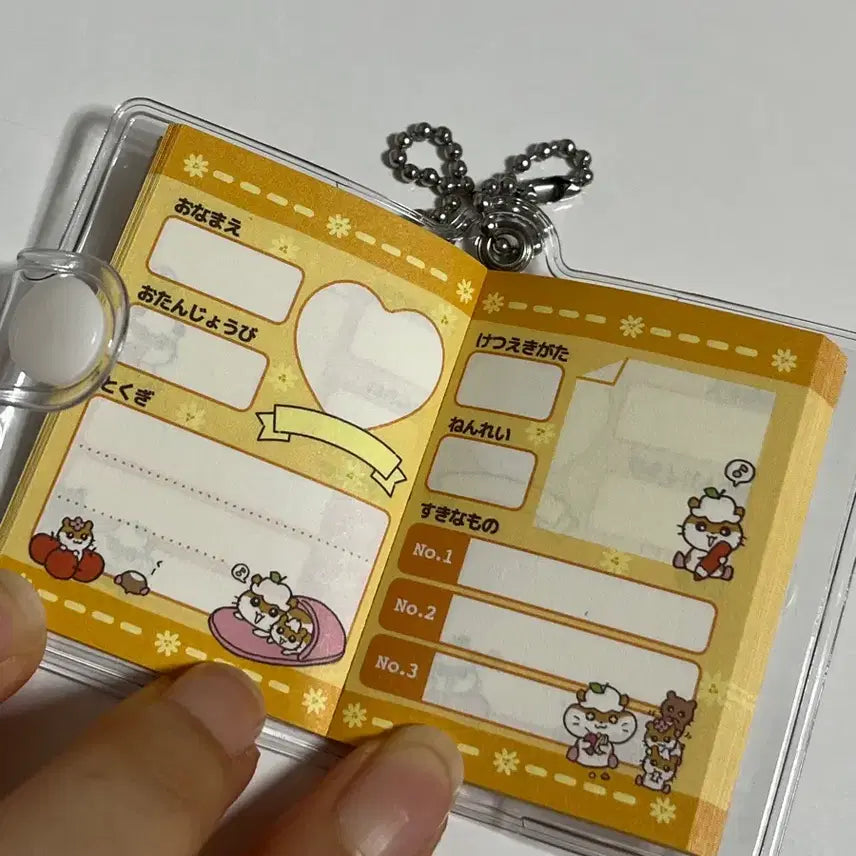 [BUNJANG] Sanrio Corocorin Ring Notebook Keychain / 산리오 코로쿠리링 노트 키링