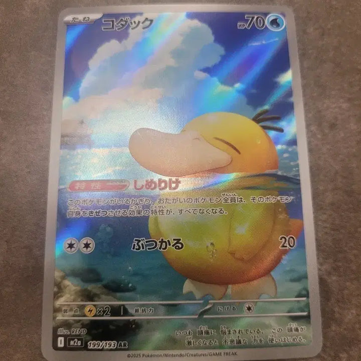 [BUNJANG] Pokemon Japanese Corviknight AR 199/193 Card / 포켓몬 카드 일판 코다크 AR 199/193