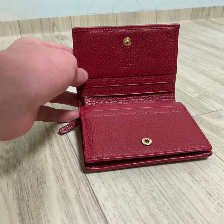 [BUNJANG] Gucci Marmont Red Bifold Wallet / 구찌 마몬트 반지갑 레드