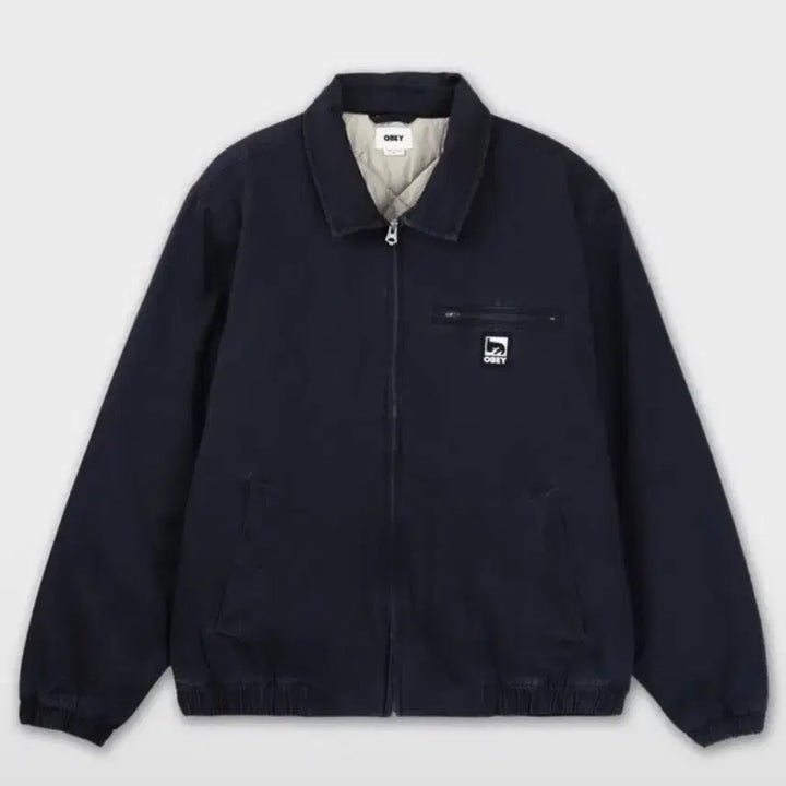 [BUNJANG] Obey Division Blouson Jacket Black L / 오베이 디비전 블루종 재킷 블랙 L
