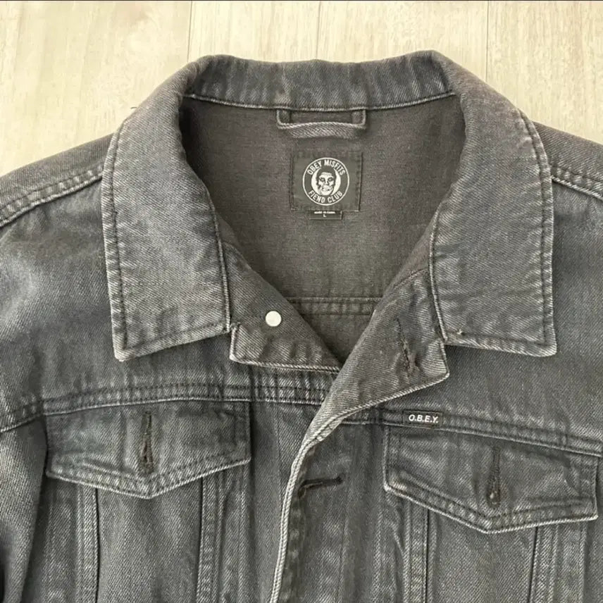 [BUNJANG] OBEY MISFITS Black Denim Jacket L / 오베이 흑청 데님 자켓 L 판매합니다 OBEY MISFITS