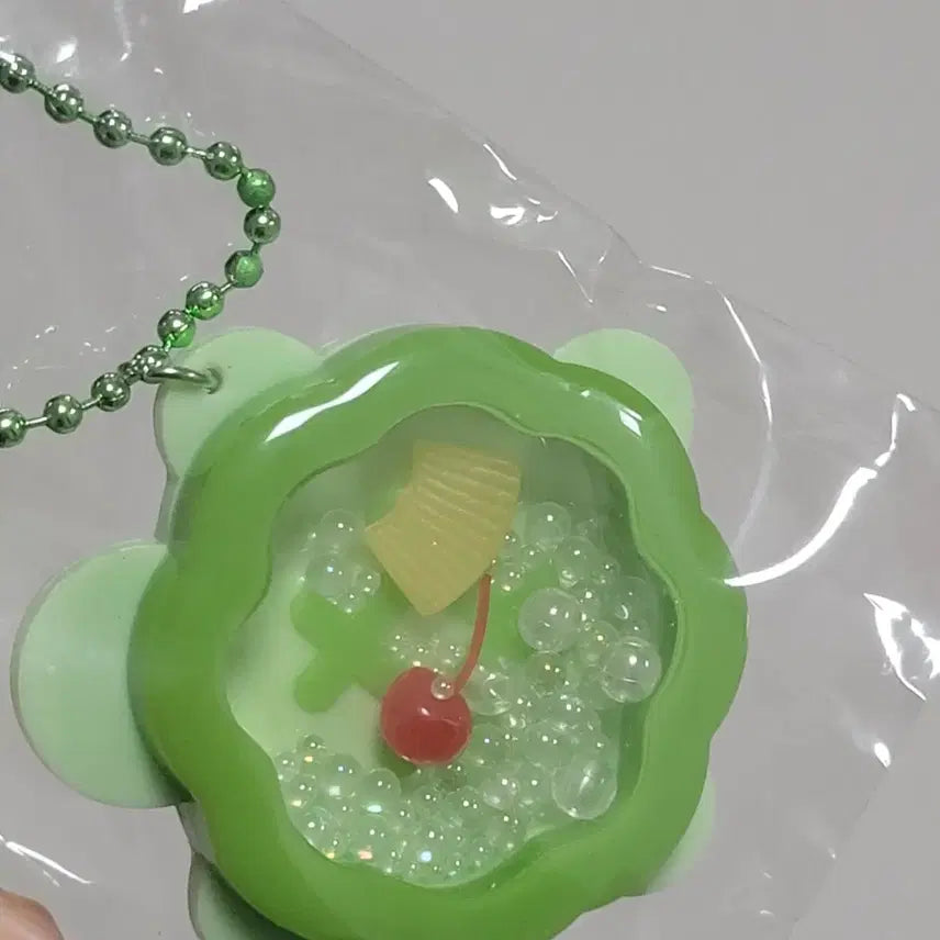 [BUNJANG] Turtle Melon Bread Pudding Charm Pineapple Cherry Biz Keychain / (새상품) 거북이 멜론 메론빵 푸딩 체리 파인애플 비즈 키링 카메론