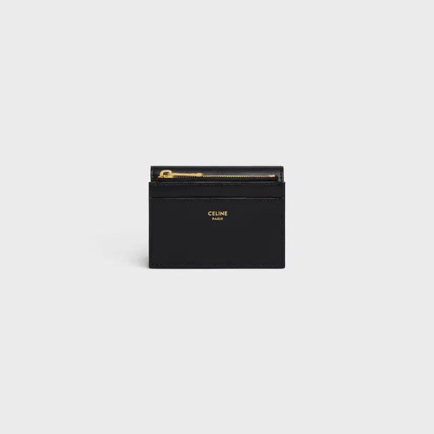 [BUNJANG] Celine Compact Wallet Triomphe Shiny Calfskin Black / 셀린느 컴팩트 월렛 코인 트리옹프 샤이니 카프스킨 블랙
